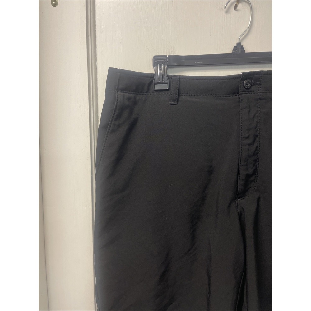 PGA Tour Men's Black Performance Golf Shorts Size 36 Flat Front Athletic Shorts - Picture 5 of 7